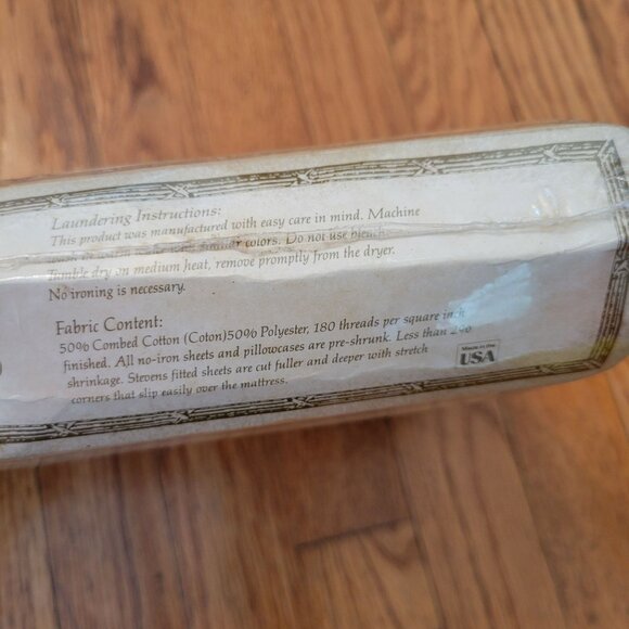 Louis Nichole Utica Twin Sheet Set Dubonnet Multi Combed 180 Threads - Picture 4 of 8